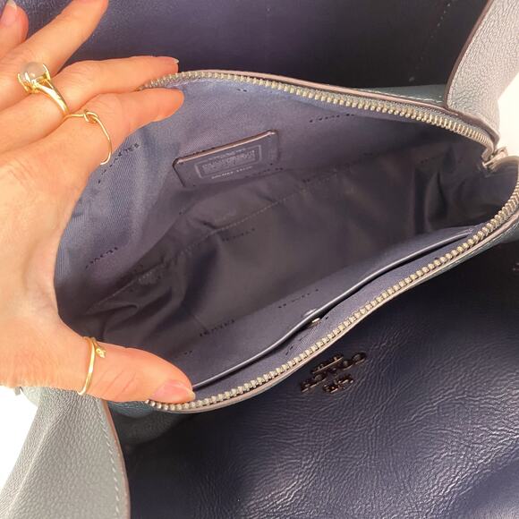 Coach Hadley Hobo in Colorblock Pine Green and Aurora Multi - Picture 7 of 10